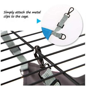 HOMEYA 2PCS Small Animal Guinea-Pig Hanging Hammocks Bed Pet Cage Hammock for Ferret Cat Rat Chinchilla Hamster Cavy Degu Gerbil Rabbit Playing Cozy Activity Fun Toy