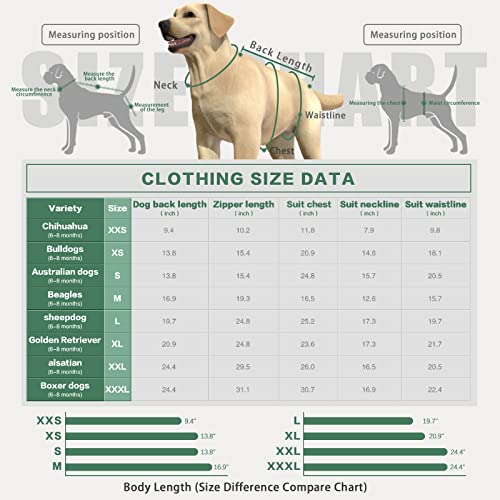 Dog Cone Alternative After Surgery for Large, Comfy Dog Onesie Recovery Suit for Surgery Male, Spay Dog Shirts for Medium Dogs Girl Female (XXXL Boxer)