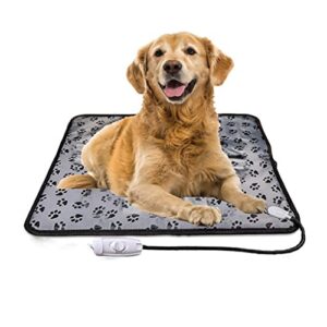 smljlq pet electric blanket heating pad dog cat bed mat waterproof anti-bite adjustable temperature chair cushion (size : 70cm)