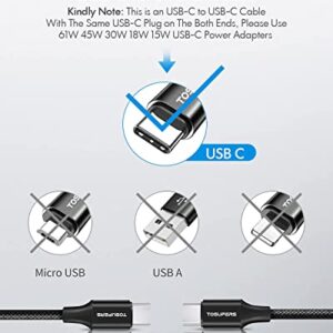 USB C to USB C Cable [3ft, 2-Pack], Fast Charging 60W, PD Type C Charger Cord Braided for Samsung Galaxy S23 S22 S21 S20 FE Note 20 Ultra Plus A72 A73 5G, Pixel 7 6 Pro 6a 5 4 3 3a XL & USB-C Charger