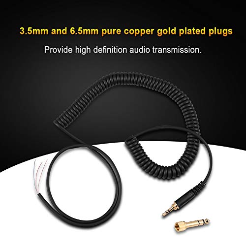 Tyenaza Audio Spring Wire Cable, Earphones Headphones Replacement Coil Cable for DT 770/ 770Pro/ 990/ 990Pro