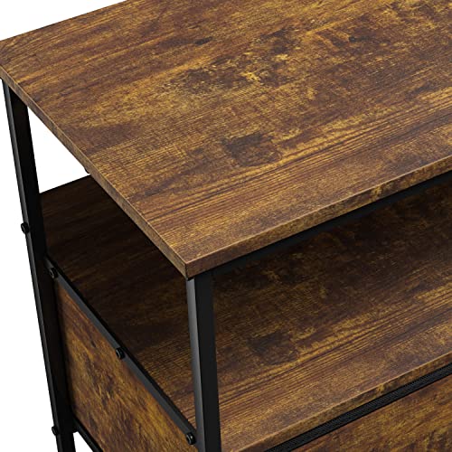 Sorbus TV Stand Dresser with 2 Drawers - Television Riser Chest with Storage - Bedroom, Living Room, Closet, & Dorm Furniture