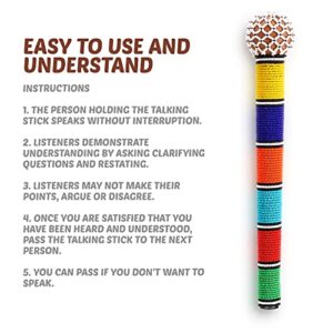 Zulu Beaded Talking Stick: Powerful Communication Tool for Balanced Dialogue, Storytelling and Peacebuilding