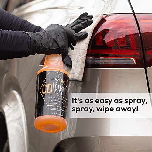 Suds Lab CD Ceramic Detail Spray, Sealant And Wax Preserving, Easy Surface Prep, Remove Dirt Dust And Oil, Water Repellent Protection, Easy To Use Spray For A Spot Free Shine 32 oz.