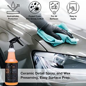 Suds Lab CD Ceramic Detail Spray, Sealant And Wax Preserving, Easy Surface Prep, Remove Dirt Dust And Oil, Water Repellent Protection, Easy To Use Spray For A Spot Free Shine 32 oz.