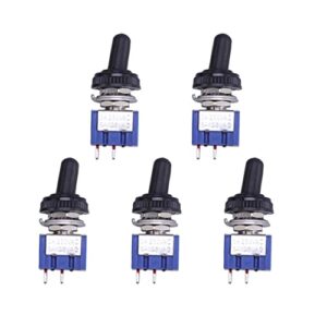 tehaux 5 switches with switch, cover rocker locking micro equipment, for machines electric small on/toggle automatic function multi- switch+ switch- position switch blue marine on