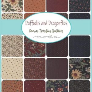 Daffodils & Dragonflies Charm Pack 9700PP from Kansas Troubles by Moda by The Pack