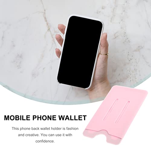 Gatuida Smartphones 5pcs for Supple Accessories Phone, Phone Stick on Credit Cell Smartphone Holder Practical Compatible Mobile Back Business Patch Women Pouches Cards Id Shop Cover Pocket Wallet