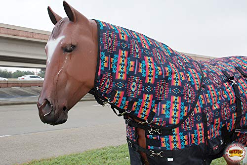 HILASON 1200D Ripstop Waterproof Turnout Winter Horse Blanket Neck Cover - 72 Inches | Horse Blanket | Horse Blankets for Winter Waterproof | Horse Turnout Blanket | Horse Turnout