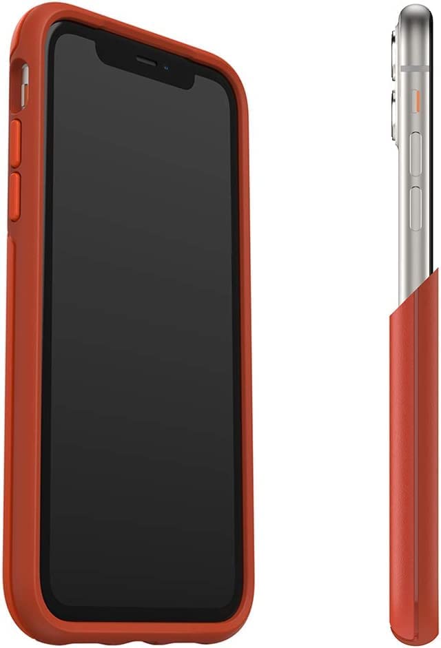 OtterBox Symmetry Series Case for iPhone 11 and iPhone XR - Includes Cleaning Cloth - Risk Tiger (Mandarin RED/PUREED Pumpkin)