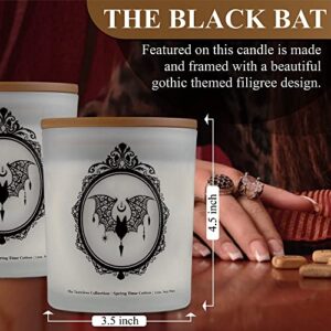 Halloween Candles Bat Decor – Spooky Home Decor Gothic Candles, Cute Halloween Bathroom Decor and Indoor Decorations, Room and Office Desk Decor, Witchy Gifts and Witch Candles, Scented Candle