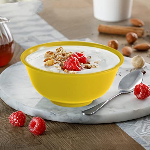 [Set of 6] Unbreakable Cereal Bowls 41 OZ Microwave and Dishwasher Safe BPA-Free Serving Bowls for Salad, Soup,Ramen,Noodle,Oatmeal,Snack Apply to Kitchen, Freezer,Dishwasher & Microwave Safe