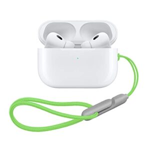 lanyard compatible with airpods pro 2, 2022 new wireless bluetooth headphones anti-lost lanyard earbuds cover braided rope (green)