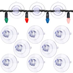 saintrygo christmas light suction cup mini window suction hook hanging light clip xmas suction cup clip no tool required for christmas decoration (100 pieces)