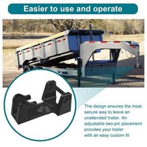 MARKETTY Gooseneck Trailer Lock, Gooseneck Lock Model TL-50 Coupler Lock, Gooseneck-Style Coupler Lock is Intended for Use with Heavy Trailers, Livestock Haulers, and RVs TL-50-Black