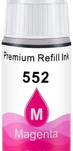 storcfe 552 Refill Ink Bottles Replacement for Epson 552 T552 T552920 Used for Epson EcoTank Photo ET-8550 ET-8500 Printers (1Black, 1Photo Black, 1Cyan, 1Magenta, 1Yellow, 1Gray, 6-Pack)