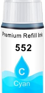 storcfe 552 Refill Ink Bottles Replacement for Epson 552 T552 T552920 Used for Epson EcoTank Photo ET-8550 ET-8500 Printers (1Black, 1Photo Black, 1Cyan, 1Magenta, 1Yellow, 1Gray, 6-Pack)