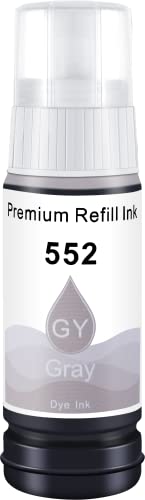 storcfe 552 Refill Ink Bottles Replacement for Epson 552 T552 T552920 Used for Epson EcoTank Photo ET-8550 ET-8500 Printers (1Black, 1Photo Black, 1Cyan, 1Magenta, 1Yellow, 1Gray, 6-Pack)