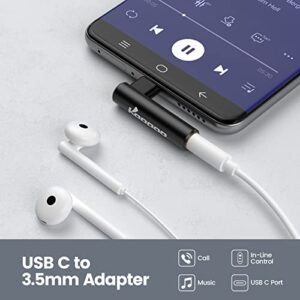 Right Angle Type C to 3.5mm Aux Audio -USB to 3.5mm Headphone Jack adapterKOOPAO Audio Converter DAC Earphone Dongle Compatible with iPad Pro Galaxy S22/21/22/23/23+ /23 Ultra