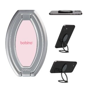 bobino kickflip phone stand – versatile cell phone holder compatible with all smartphones – adjustable angle phone mount for video watching and recording – ultra-slim foldable phone desk stand
