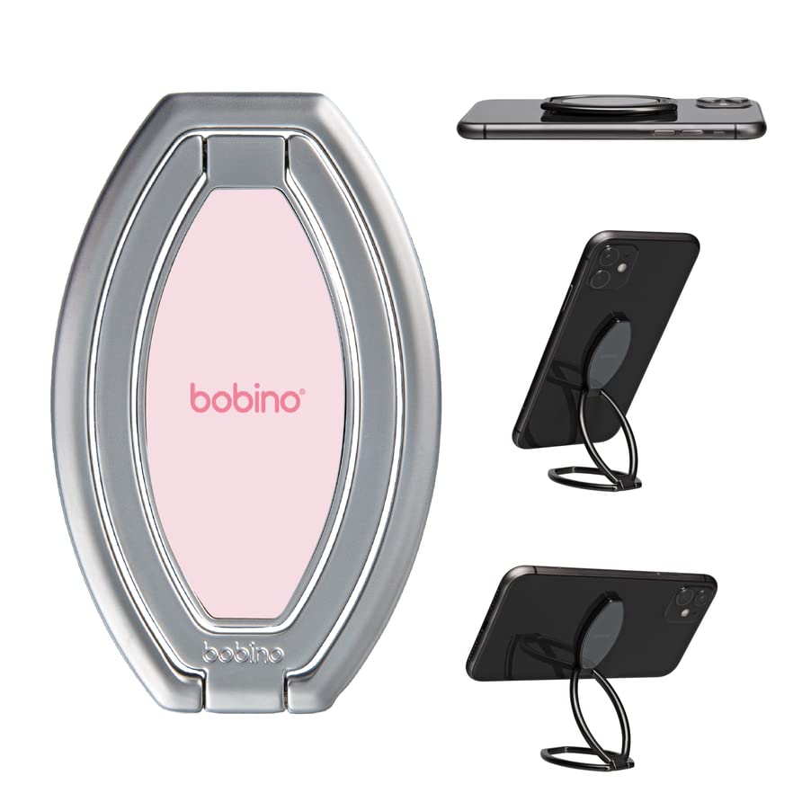 Bobino Kickflip Phone Stand – Versatile Cell Phone Holder Compatible with All Smartphones – Adjustable Angle Phone Mount for Video Watching and Recording – Ultra-Slim Foldable Phone Desk Stand