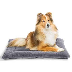 easeland washable dog kennel beds super plush dog pads for dog crates, machine wash & dryer friendly (not for chewer)