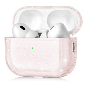 koreda for airpods pro 2nd generation/1st generation case (2022/2019), soft clear tpu bling crystal transparent airpod pro 2 case shockproof protective cover for airpods pro 2nd/1st gen