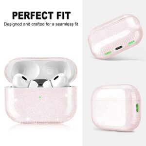 KOREDA for Airpods Pro 2nd Generation/1st Generation Case (2022/2019), Soft Clear TPU Bling Crystal Transparent Airpod Pro 2 Case Shockproof Protective Cover for Airpods Pro 2nd/1st Gen
