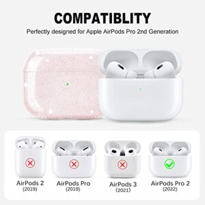 KOREDA for Airpods Pro 2nd Generation/1st Generation Case (2022/2019), Soft Clear TPU Bling Crystal Transparent Airpod Pro 2 Case Shockproof Protective Cover for Airpods Pro 2nd/1st Gen