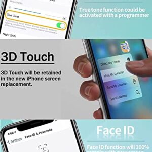 Ayake for iPhone 11 Pro Max Screen Replacement, Full HD 6.5-inch LCD Screen and Touch Digitizer Assembly with Repair Tool Kits Waterproof Sticker and Screen Protector Face ID True Tone Programable