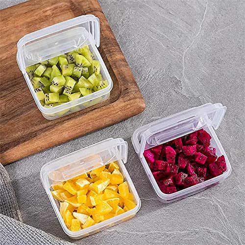 Sliced Cheese Container for Fridge with Flip Lid,Butter Block Cheese Slice Storage Box,Portable Leakproof Clear Flip Top Storage Box,Vegetable & Fruit Fresh-Keeping Box for Food Storage (2PCS)