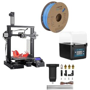 comgrow creality ender 3 pro 3d printer and 3d printer filament dryer box and creality cr touch and pla 3d printer filament blue