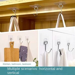 Large Adhesive Hooks For Hanging Heavy Duty(33lbsmax).Self Adhesive No Punching Waterproof And Rustproof No Races Stainless Steel Hook Multiple Uses For Bathroom Bedroom Kitchen And Outdoor. 15pack