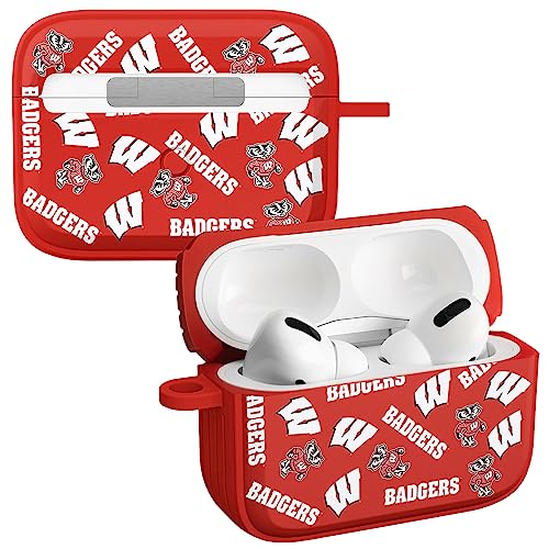 AFFINITY BANDS Wisconsin Badgers HDX Case Cover Compatible with Apple AirPods Pro 1 & 2 (Select)