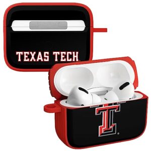 affinity bands texas tech red raiders hdx case cover compatible with apple airpods pro 1 & 2 (classic)