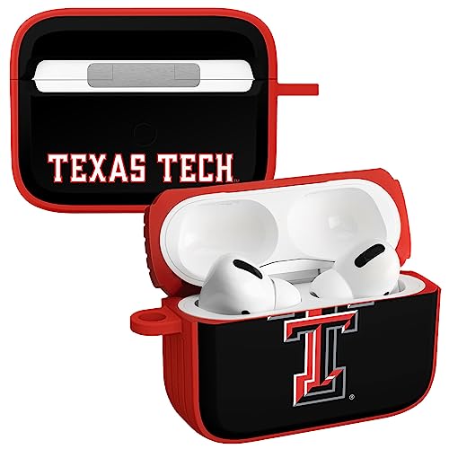 AFFINITY BANDS Texas Tech Red Raiders HDX Case Cover Compatible with Apple AirPods Pro 1 & 2 (Classic)