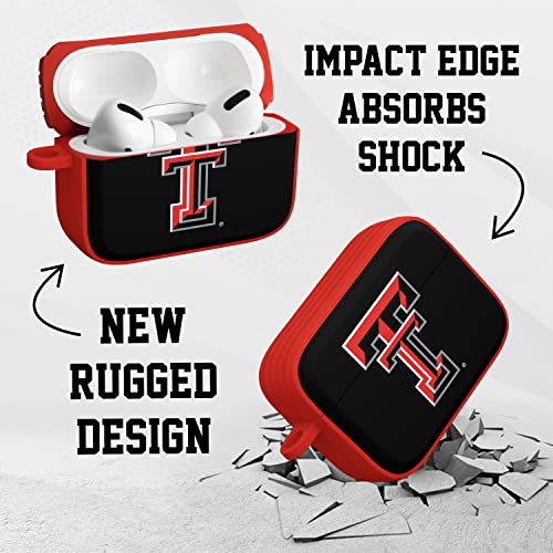 AFFINITY BANDS Texas Tech Red Raiders HDX Case Cover Compatible with Apple AirPods Pro 1 & 2 (Classic)