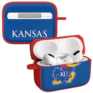 affinity bands kansas jayhawks hdx case cover compatible with apple airpods pro 1 & 2 (classic)