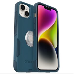 OtterBox Bundle Commuter Series Case for iPhone 14 Plus - (Don't BE Blue) + PopSockets PopGrip - (Clear)