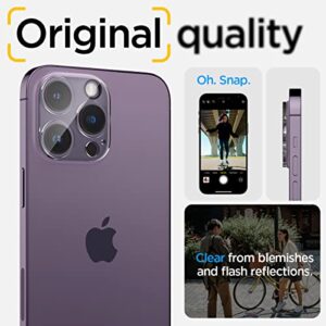 Spigen Camera Lens Screen Protector [GlasTR Optik] Designed for iPhone 14 Pro Max/iPhone 14 Pro [Case Friendly] - Clear [2 Pack]