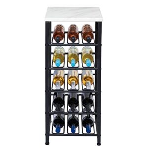 neatfreak! 15 Bottle Metal Wine Rack with Quartz Top