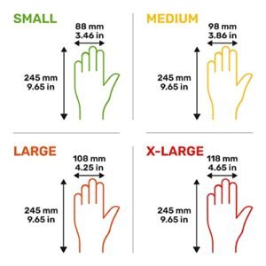 Well Before Exam Vinyl Gloves 4mil Nitrile Blend 5.2g - Nitrile Gloves Latex Free & Powder Free (MEDIUM)