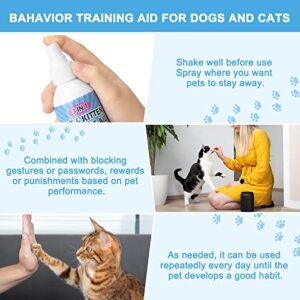 TUIOOE Cat Spray Deterrent 250ml/8.45OZ, Cat Repellent Outdoor for Cat & Dog - Anti-Scratching & Biting, Protect Furniture, Floor & Plants & Safe for Pets, Stay Away from Restricted Areas