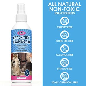 TUIOOE Cat Spray Deterrent 250ml/8.45OZ, Cat Repellent Outdoor for Cat & Dog - Anti-Scratching & Biting, Protect Furniture, Floor & Plants & Safe for Pets, Stay Away from Restricted Areas