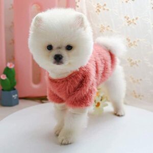 Pet Sweatshirt Doggie Hooded Style Plush Flowers Sweater for Round Dog Daisy Sweaters Girl Dogs Neck Small Pet Clothes Puppies Clothes for Girls (Pink, XS)