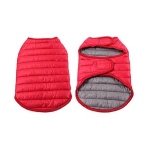 yuemol pet clothes double sided down padded coat pet coat, small, medium and large size dog, cat and dog warm pet clothes (color : b, size : 3x-large)