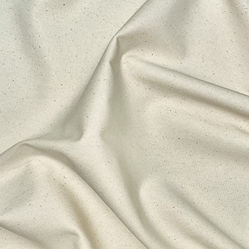 Muslin Fabric by The Yard Unbleached Natural Cotton Fabric Soft Quilting Sewing Fabric (5 Yard)