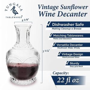 Wine Decanter Set, Personalized wine decanter, handcrafted mini wine carafe and glass set also bedside water carafe, mouthwash decanter whisky decanter or bar cart accessories.