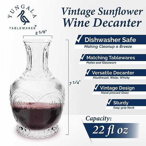 Wine Decanter Set, Personalized wine decanter, handcrafted mini wine carafe and glass set also bedside water carafe, mouthwash decanter whisky decanter or bar cart accessories.