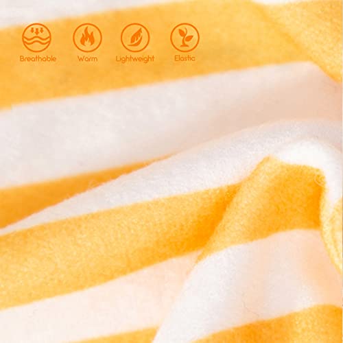 Patas Lague 2 Pack Dog Cat Pajamas Sweater, Cute and Sweet Design Pet Clothes for Small Medium Dogs Puppies and Cats (White and Yellow)